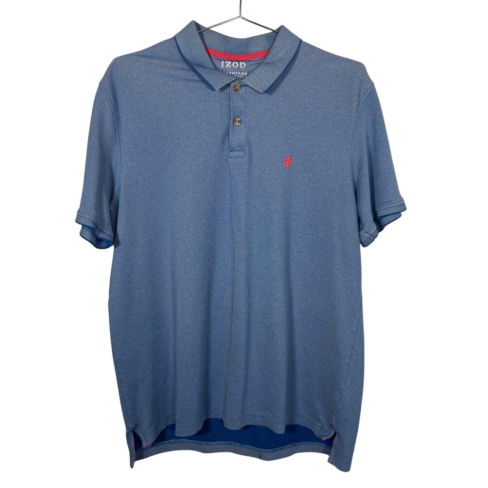 Blue Polo IZOD Advantage Performance Stretch Short Sleeve XL Golf Shirt